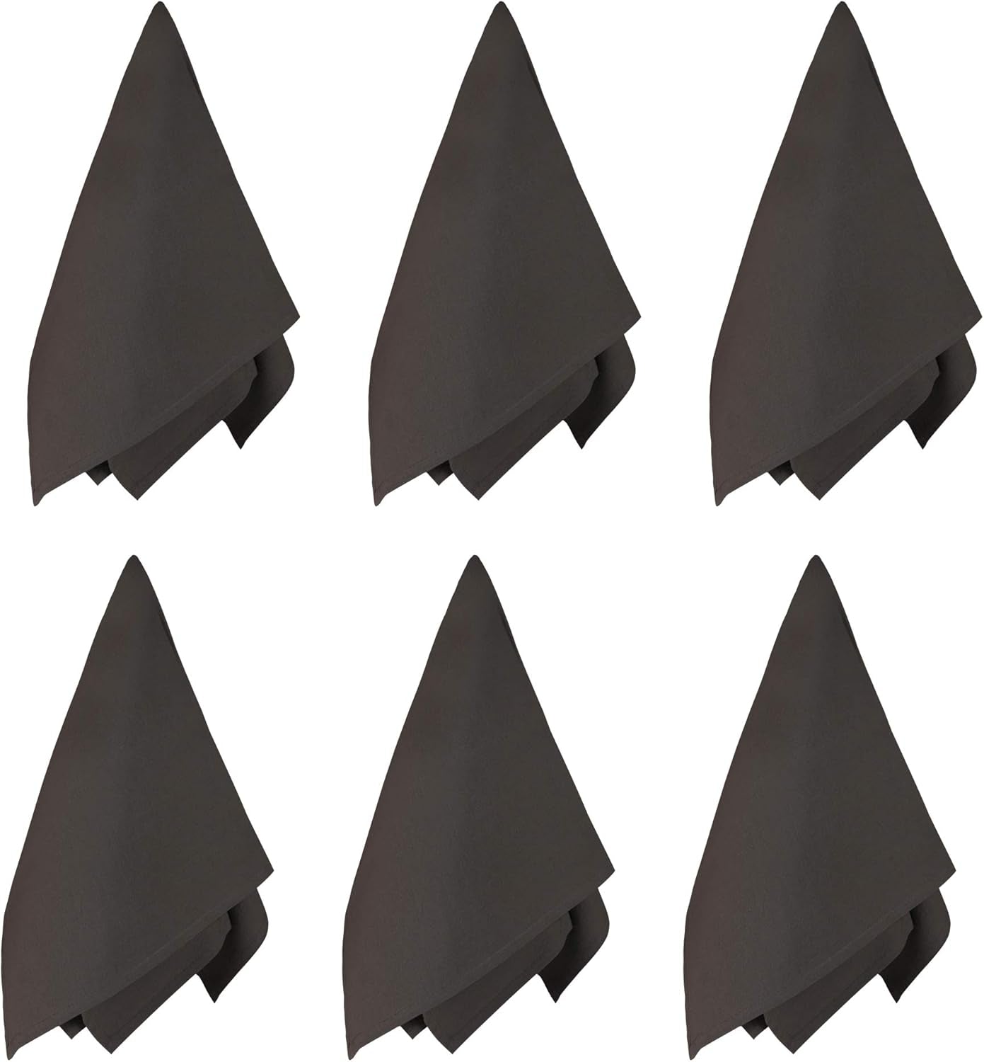 100% Cotton Flour Sack Towels – 12 Pack, 27X27 Inches, Grey, Lint-Free, Pre-Washed, Hemmed Edges – Reusable Kitchen Towels for Cleaning, Embroidery, Printing & Crafts - Grey