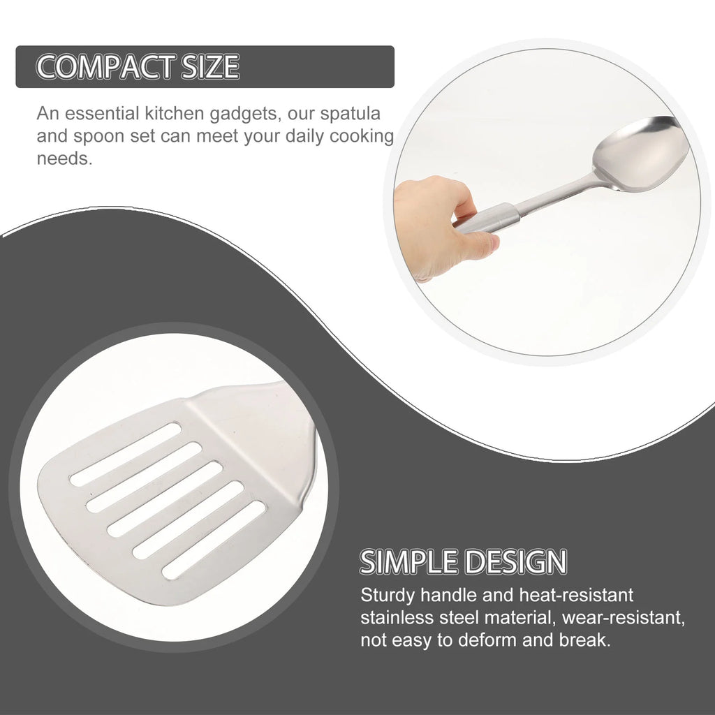 1 Set Kitchen Utensils Stainless Steel Kitchen Utensils Metal Cooking Utensils Small Cooking Utensils