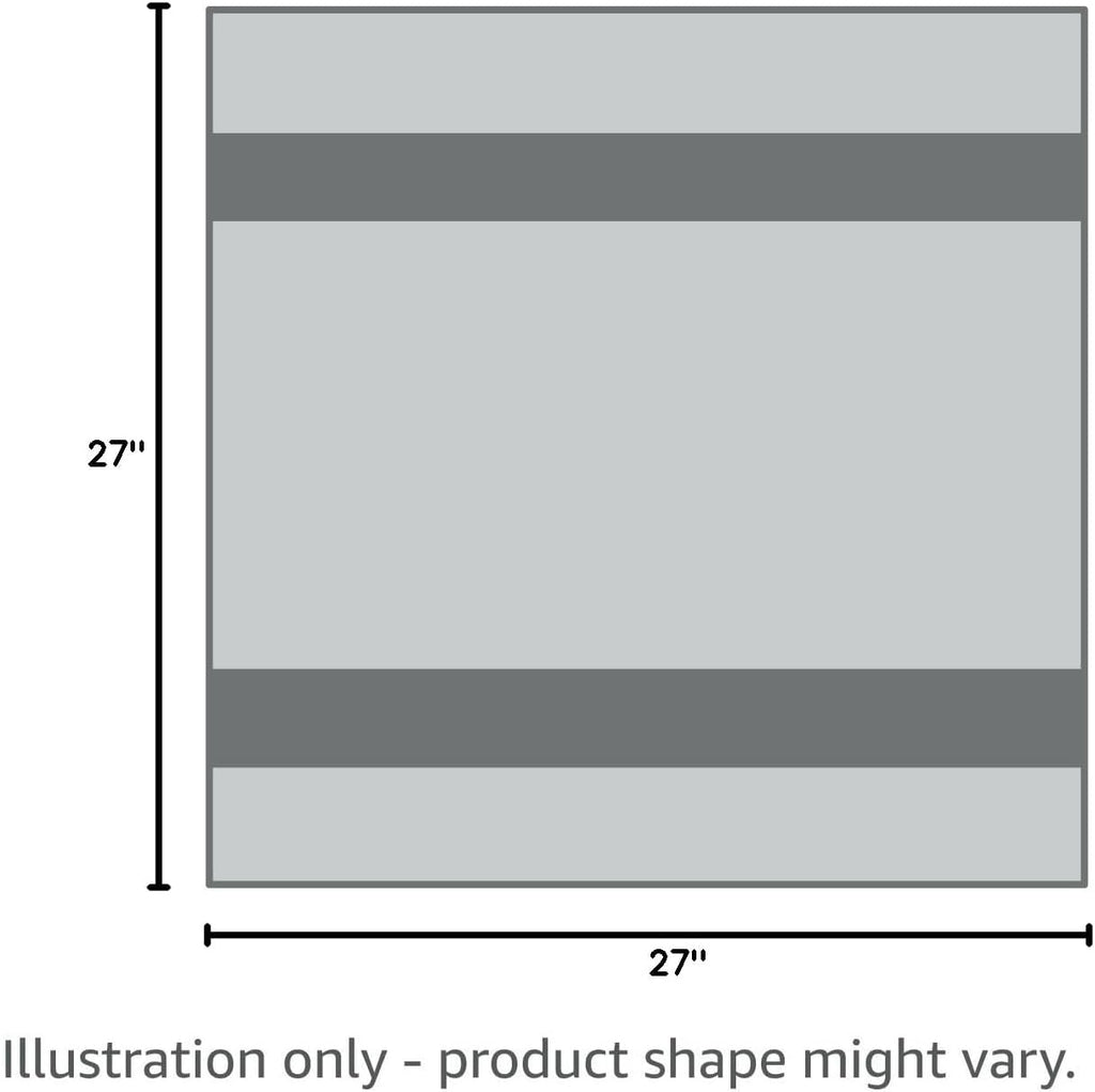 100% Cotton Flour Sack Towels – 12 Pack, 27X27 Inches, Grey, Lint-Free, Pre-Washed, Hemmed Edges – Reusable Kitchen Towels for Cleaning, Embroidery, Printing & Crafts - Grey