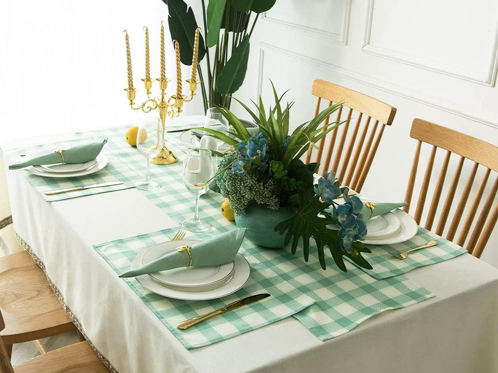 Seafoam Green Cloth Napkins Set of 12,18 X 18 Inch,100% Cotton Dinner Napkins,Mint Green Table Decor, Soft, Comfortable and Reusable.(Sage)