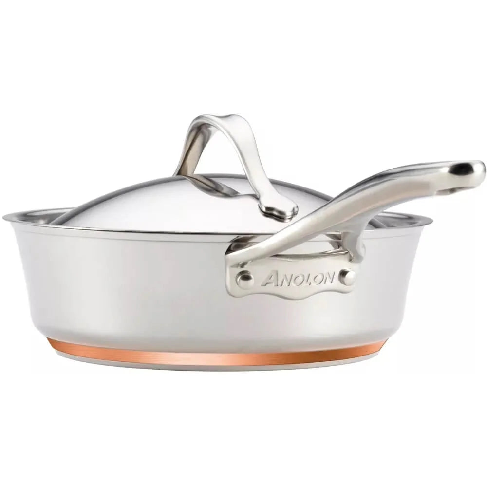 Nouvelle Copper Stainless Steel 10-Piece Cookware Set