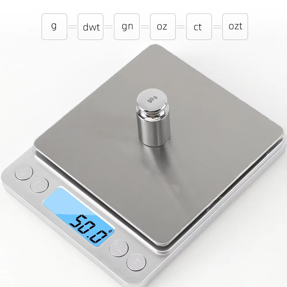 3000G 0.1G Electronic Scale LCD Display Mini Digital Jewelry 3Kg Weighing Scale Kitchen Scales Balance