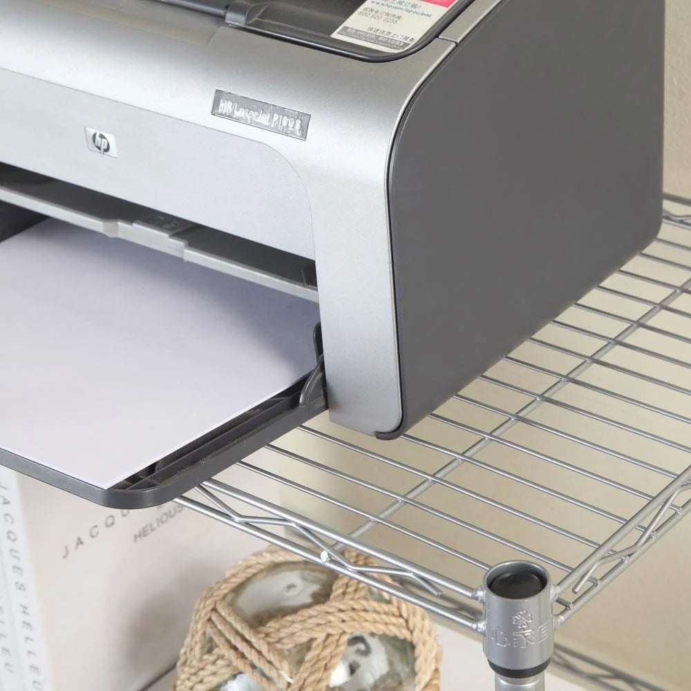 3 Tier Wire Shelving Rack Unit Storage Adjustable Metal Shelf, Capacity for 198 Lbs