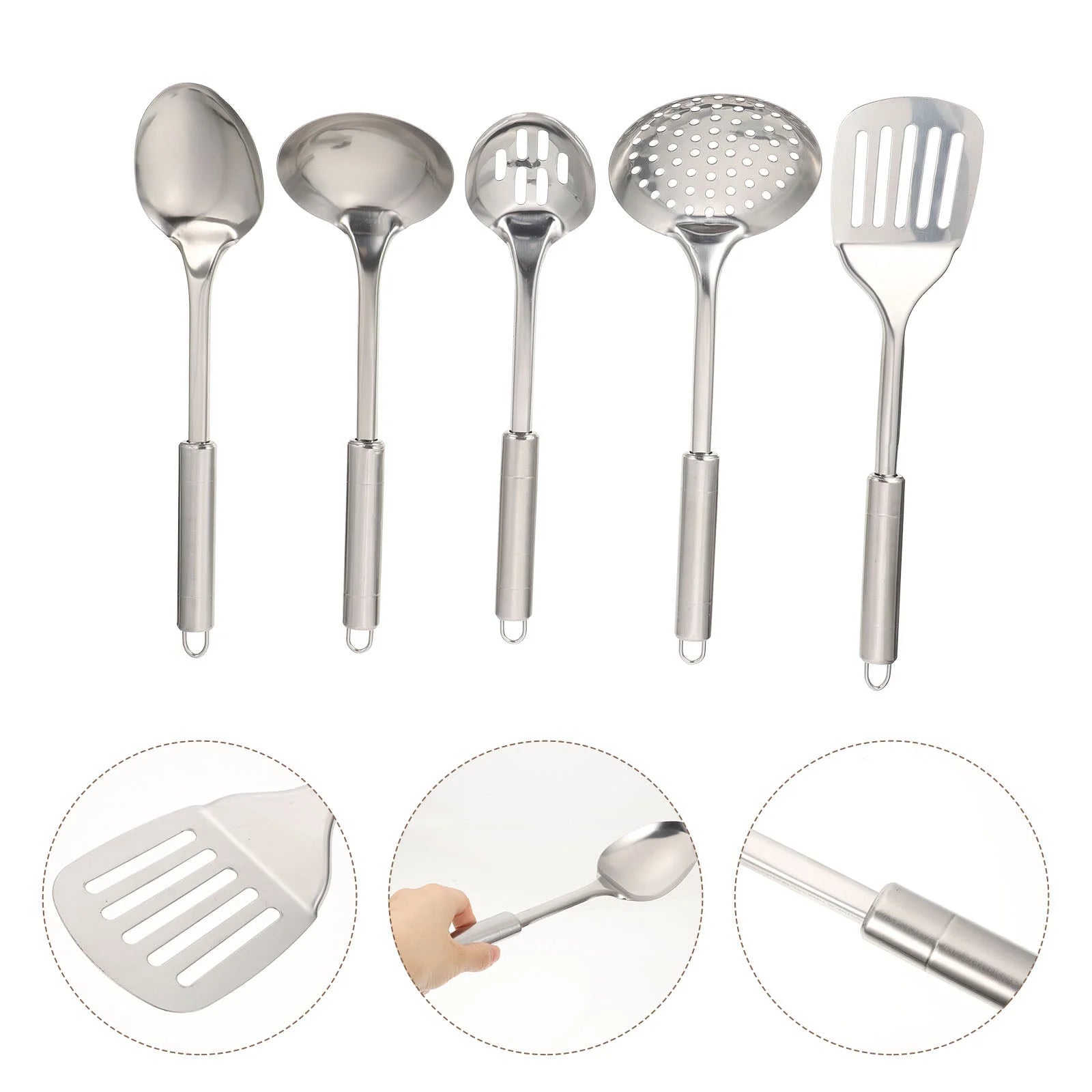 1 Set Kitchen Utensils Stainless Steel Kitchen Utensils Metal Cooking Utensils Small Cooking Utensils