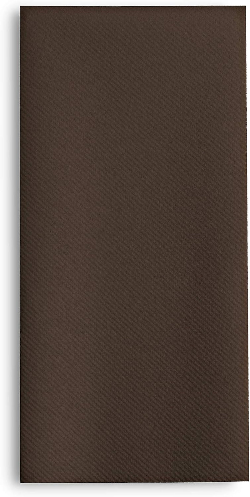 100 Linen-Feel Colored Paper Napkins - Decorative Cloth-Like Brown Dinner Napkins - Soft and Absorbent. for Kitchen, Party, Wedding, Bathroom or Any Occasion. (Pack of 100)