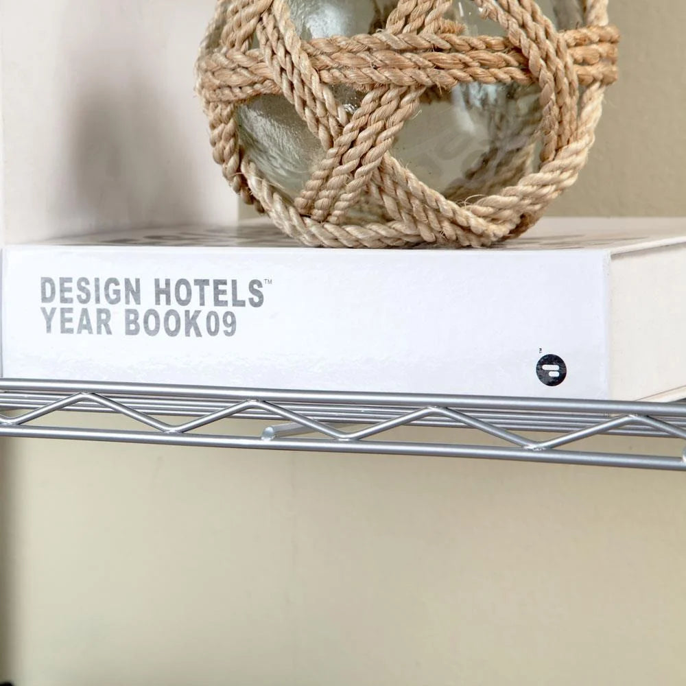 3 Tier Wire Shelving Rack Unit Storage Adjustable Metal Shelf, Capacity for 198 Lbs