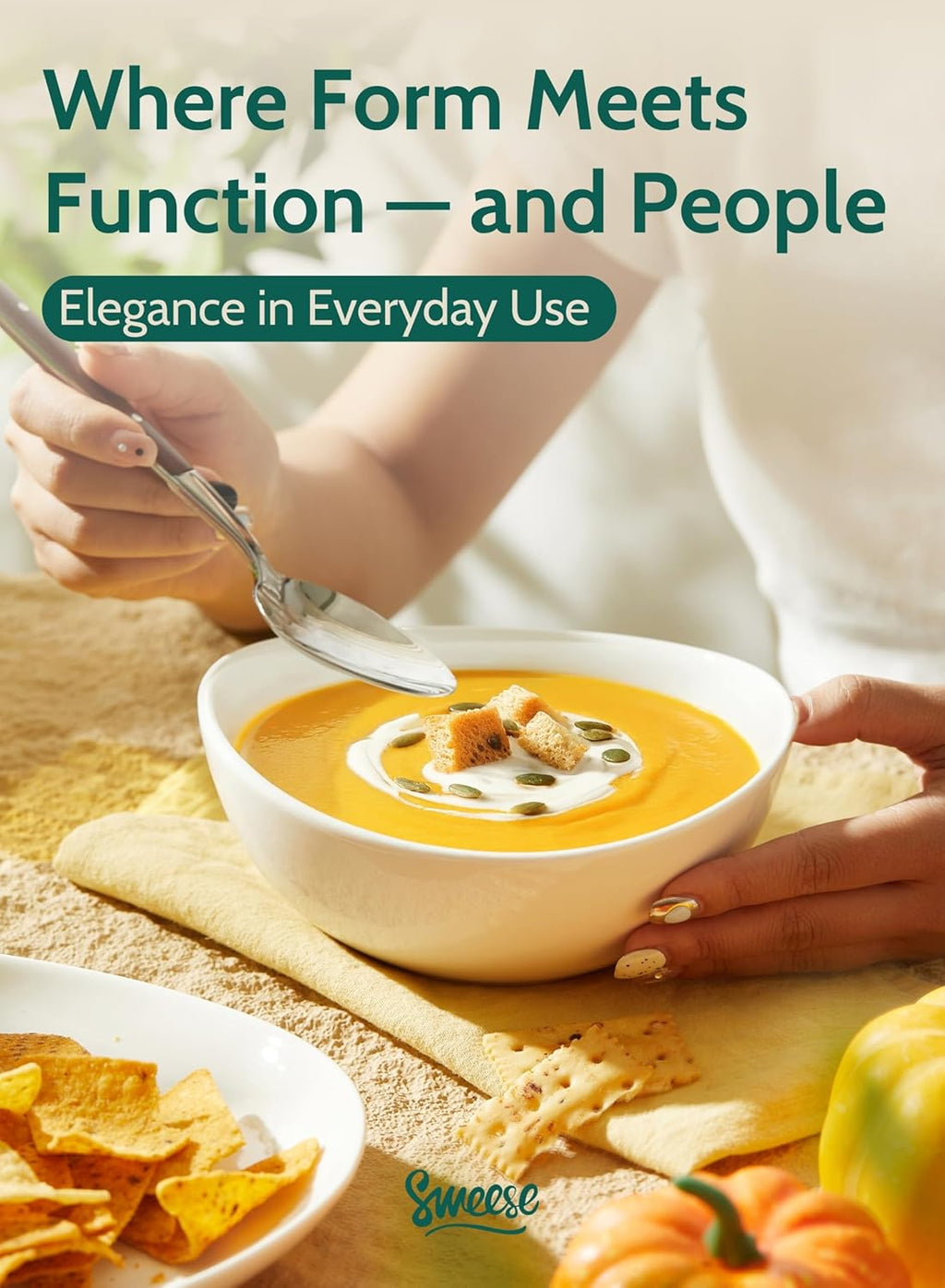 18 Oz Medium White Porcelain Bowls - Set of 6 Cereal, Soup, Rice & Salad Bowls, Ceramic Serving Bowls for Everyday Use