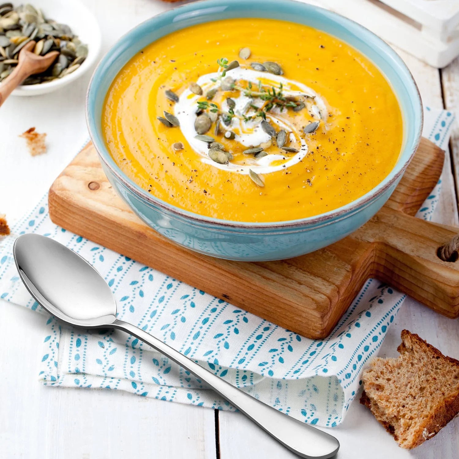 24-Piece Forks and Spoons Silverware Set, Stainless Steel Dinner Spoons and Forks Flatware Set, Heavy Duty & Mirror Polished